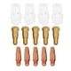 thumbnail image 5 of Juego de 14 soportes para puntas de contacto de difusor de gas para antorcha de soldadura MIG Binzel 36KD de 1,6 mm., 5 of 9