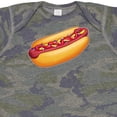 thumbnail image 4 of Inktastic Hot Dog Illustration with Mustard Onions and Ketchup Boys or Girls Baby Bodysuit, 4 of 5