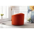 thumbnail image 4 of CAROCC Modern Akili Swivel Accent Chair Barrel Chair for Home Living Room Modern Leisure Chair Orange, 4 of 6