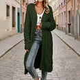 thumbnail image 6 of Otvok Womens Oversized Long Sleeve Knit Cardigan, Ladies Diamond Cable Knit Open Front Maxi Length Casual Sweater Coat, 6 of 7