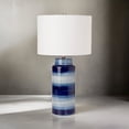 thumbnail image 6 of Lux Lighting Navy and White Ceramic Coastal Table Lamps (Set of 2) 3-Way Switch, 6 of 6