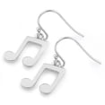 thumbnail image 2 of Beautiful Hawaiian Musical Note Earring, Sterling Silver Music Note Dangle Earring, E8141 Birthday Wife Mom Valentine Gift, Music Jewelry, 2 of 5