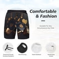 thumbnail image 3 of Logiee Casino Cards Poker Print Men's Swim Trunk,Quick Dry Board Shorts ,Men's Swim Trunks with Compression Liner, Bathing Suits with Pockets-Small, 3 of 6