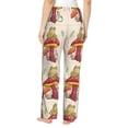 thumbnail image 2 of Bixox Women's Frog Sitting On Mushroom Patterned Pajama Pants Loungewear, 2 of 5