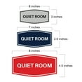 thumbnail image 2 of Signs ByLITA Fancy Quiet Room Sign (Navy Blue/Gold) - Large, 2 of 5