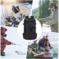 thumbnail image 3 of Fishing Backpack with Rod Holder, Waterproof Fishing Bag with Bait Compartment for Camping, Hiking, Kayak, Black, 3 of 5
