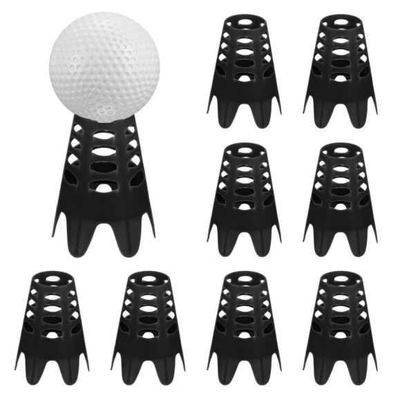 Uxcell Golf Simulator Tees [8PCS] - Plastic Golf Tees Use for Driving Range & Winter Turf  - [Black - 1.77 IN]