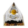 thumbnail image 2 of EDHITNR Orgone Pyramid, Crystal Resin Energy Tower for Home Decoration, 1.97 Inch Chakra Healing Stone Meditation Tool, Spiritual Gifts for Yoga Reiki Feng Shui Positive Energy Generator, 2 of 2