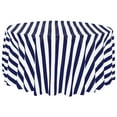 thumbnail image 3 of Cotton 1 Inch Wide Stripes Round Tablecloth for Wedding/Bridal Shower, Birthdays, Special Events, 3 of 10