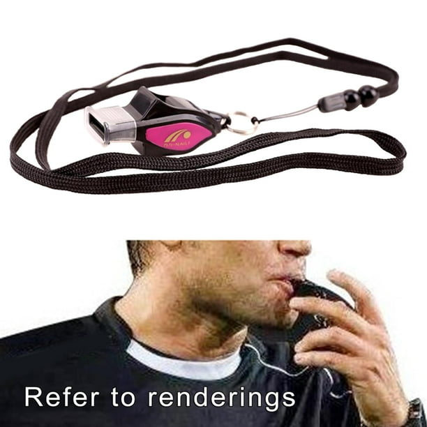 Silbato de plástico perfecl para entrenamiento de fútbol y Voleibol Rosa