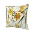 thumbnail image 2 of YFYANG Square Decorative Throw Pillow Case (Without Pillow Insert), Yellow Floral Art Bedroom Sofa Car Cushion Cover, 26"x26", 2 of 9