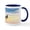 White/Navy Inside, variant on CafePress - SPITFIRE ART Mug - 11 oz Ceramic Mug - Novelty Coffee Tea Cup