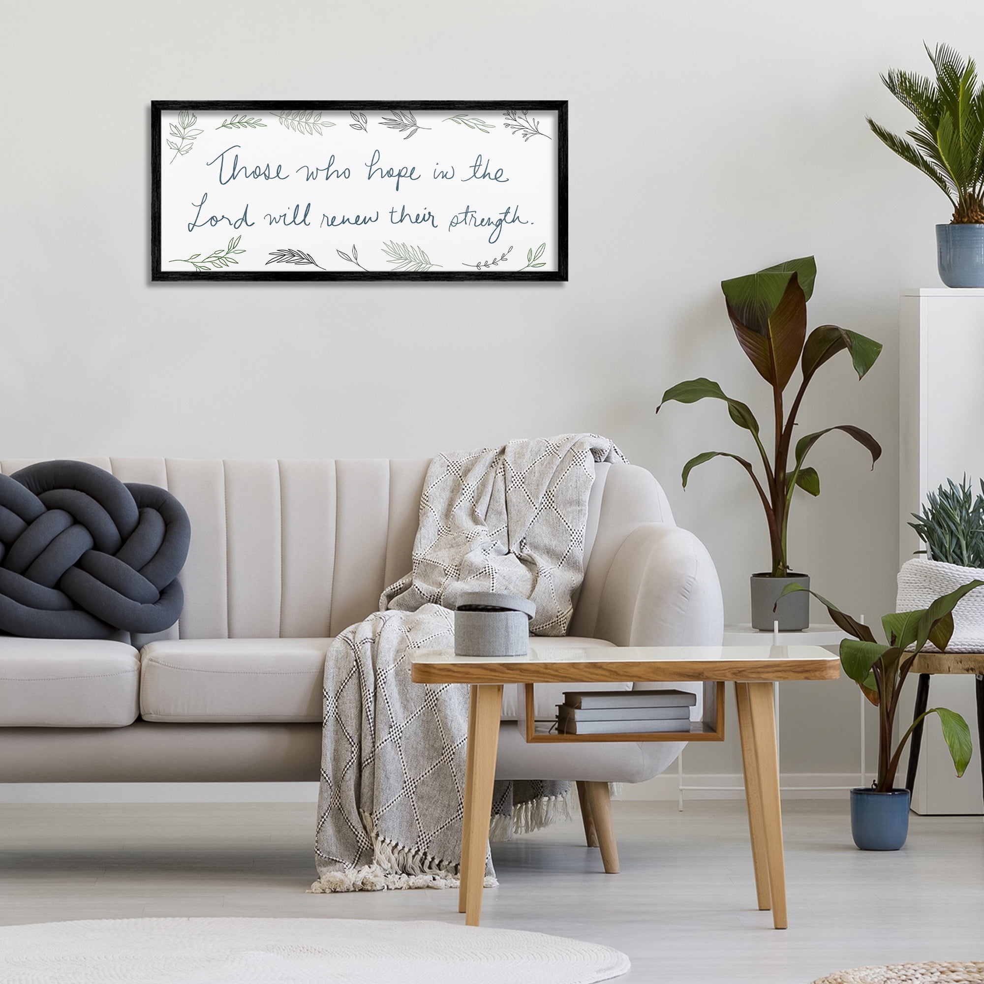 Stupell Industries Renew Their Strength Black Framed Giclee Art, design by SD Graphics Studio