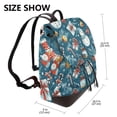 thumbnail image 2 of Disketp Christmas Snowman Gift Mochila de Cuero para Mujer, Bolso de Espalda Antirrobo con Estilo para Viaje, Trabajo y Uso Diario, 2 of 4