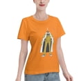 thumbnail image 2 of T-Shirt Basique à Manches Courtes pour Femmes une Pièce Jaune Singe, 2 of 6
