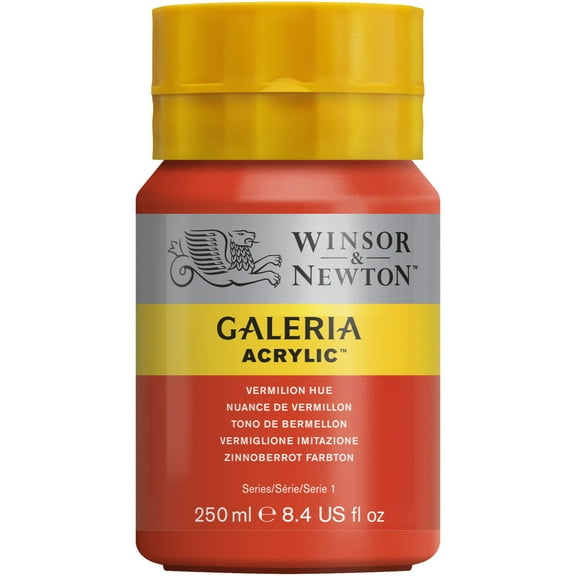 Winsor & Newton Galeria Acrylic Paint, 250ml, Vermillion Hue