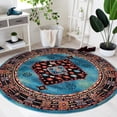 thumbnail image 2 of SAFAVIEH Vintage Hamadan Pascal Oriental Area Rug, Blue/Black, 9' x 12', 2 of 9