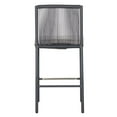 thumbnail image 6 of Afuera Living  Modern 27" Aluminum Counter Chairs in Dark Gray (Set of 2), 6 of 6