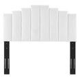 thumbnail image 6 of Headboard, King Size, Velvet, White, Modern Contemporary Urban Design, Bedroom Master Guest Suite, 6 of 9