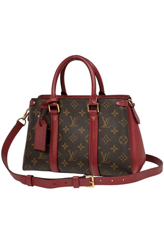 Pre-Owned Louis Vuitton Soufflot NV BB 2-Way Shoulder Bag/Handbag Monogram Cerise (Red) M44818...