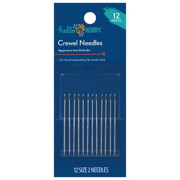 Hello Hobby Crewel Needles, Size 2, 12 count