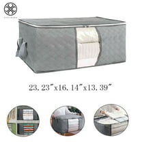 Large Storage Bags,, Clothes Storage Bins Foldable Closet Organizer Storage  Containers With Durable Handles Thick Fabric For Clothing, Blanket,  Comforters, Bed Sheets, Pillows And Toys, Gray - Temu