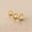 Gold, variant on Pair Sterling Silver Round CZ Huggie Hoop Sleeper Earrings A4073-Silver-11mm (inner dia 7mm)