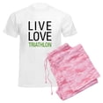thumbnail image 6 of CafePress - Live Love Triathlon Men's Light Pajamas - Men's Light Loose Fit Cotton Pajama Set, 6 of 7