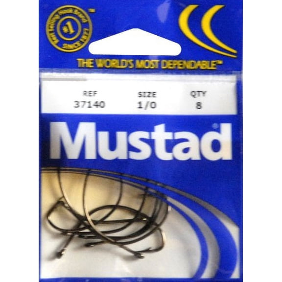 Mustad O'Shaugnessy Hook - 1/0 (Stainless Steel)