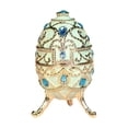thumbnail image 3 of Joya esmaltada Pascua estilo huevo Pascua Tablero de de decoración del hogar Decoración de Pascua Decoración para pulseras Charms Azul, 3 of 8