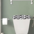 thumbnail image 2 of Renewold Cow Print Toilet Tank Lid Cover Fits Most Standard Toilets Tanks, Stain Resistant Toilet Tank Lid Cover Replacement, Bathroom Decor Accessories, Black & White, 2 of 6
