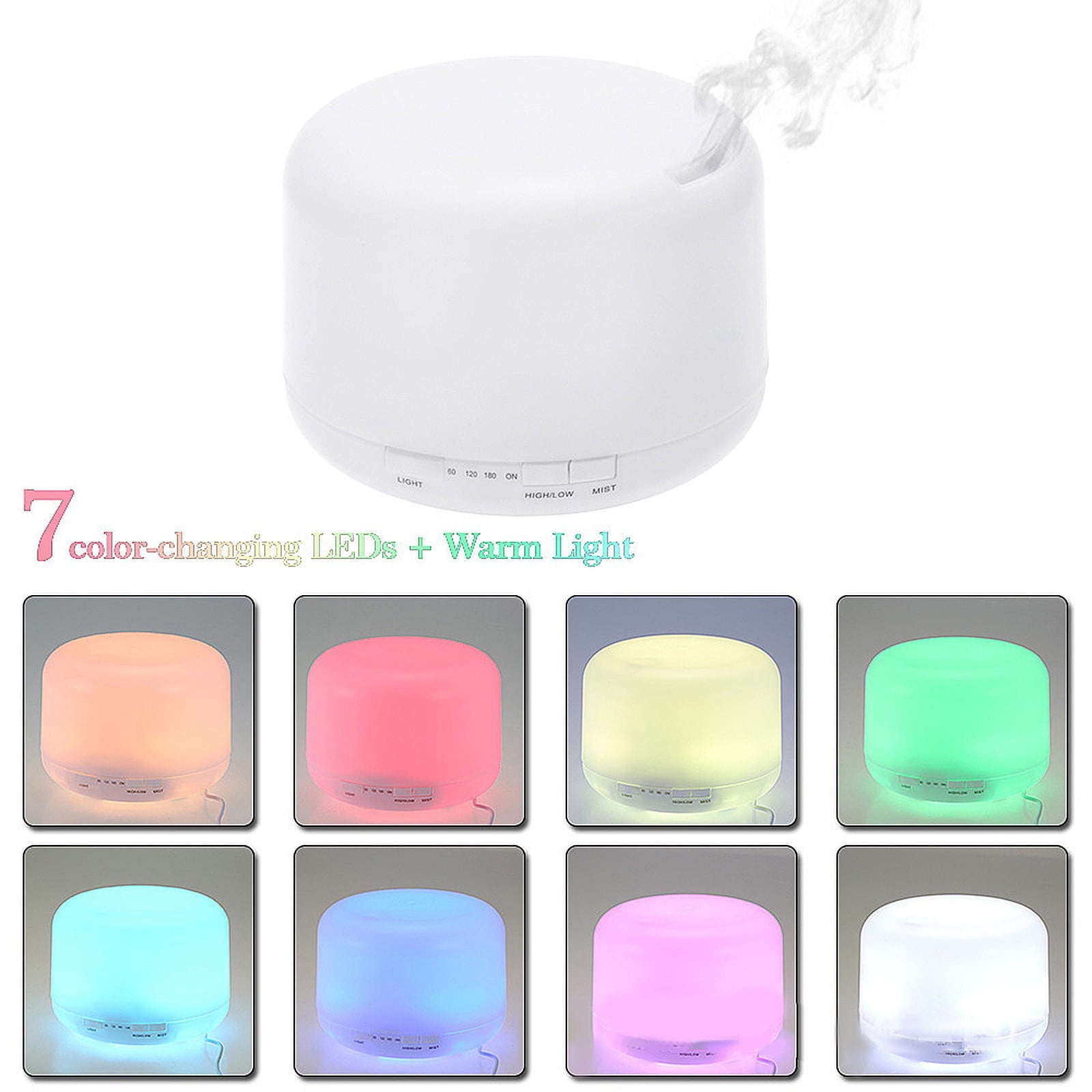 Up to 60% off Humidifiers for Bedroom 500ML Aroma Oil Diffuser Humidifier for Home on Clearance