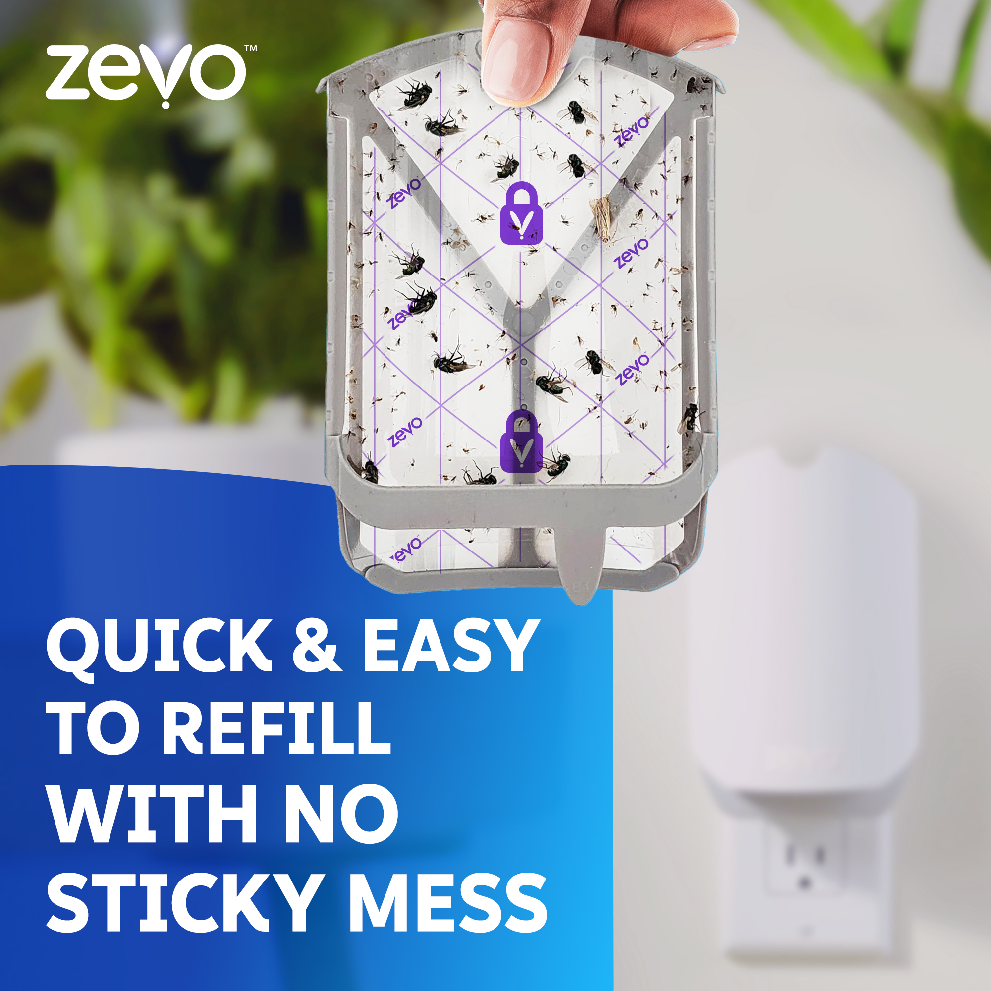 Zevo Flying Insect Indoor Fly Trap with UV Light photo 8