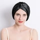thumbnail image 4 of Gorro de ducha de doble cruz, gorro de luna, gorro de dormir de seda trenzada con cruz para el cuidado del cabello, 4 of 6