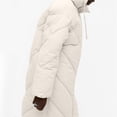 thumbnail image 5 of Black and Friday Clothing Sales Idoravan Women's Quilted Puffer Coat,Fall Fashion Women Casual Comfortable Zipper Drawstring Pocket Long Sleeve Parkas Beige XL, 5 of 5