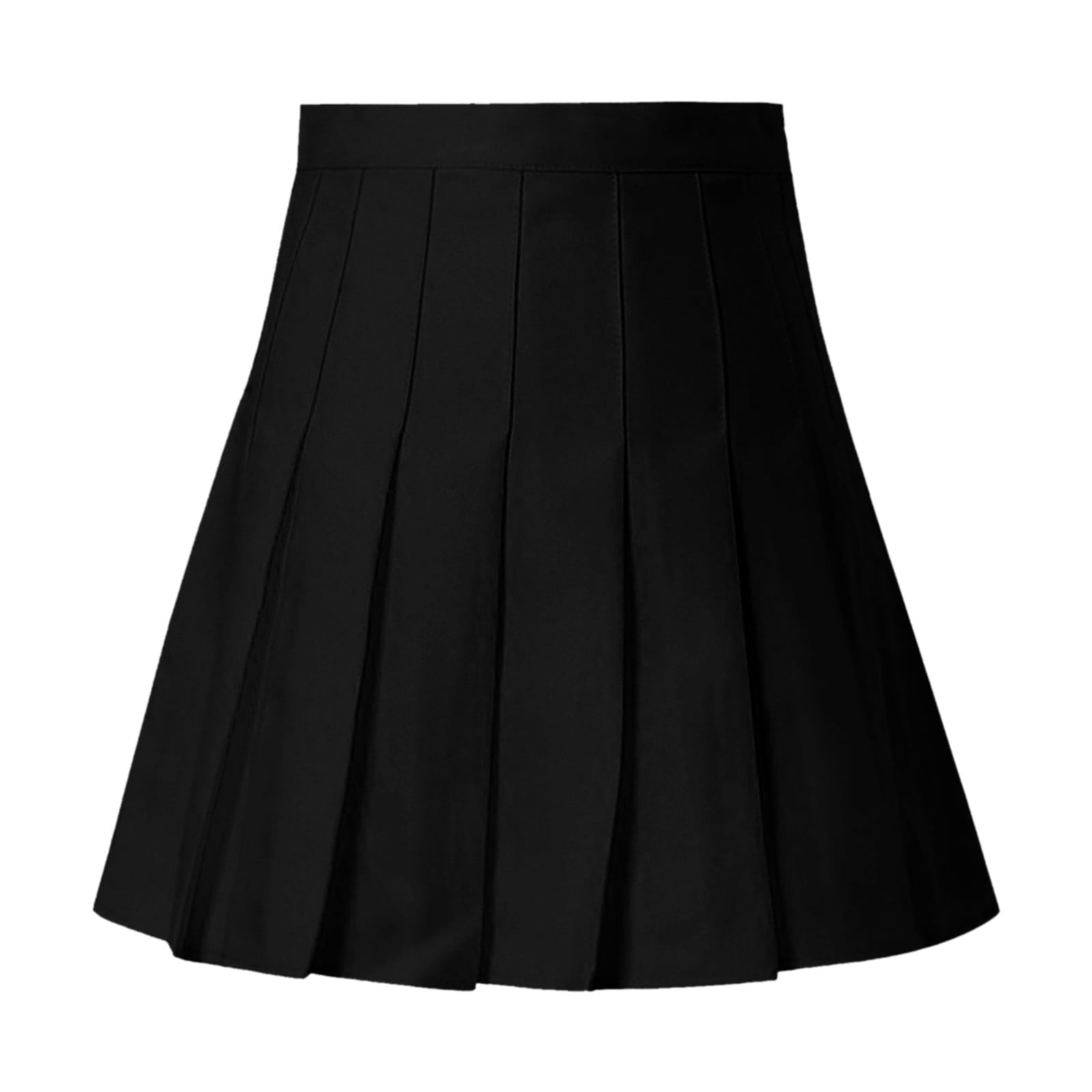 B91xZ Midi Pleated Skirts for Women High Waist Flowy Pleated