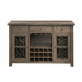 thumbnail image 2 of ACME Raphaela Wooden Server with Cup Holder and Wine Rack in Weathered Cherry, 2 of 4