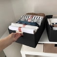 thumbnail image 3 of Xianshengle Storage Bins & Fabric Storage Basket for Shelves, Rectangle Closet Baskets Foldable Box with Handles 2 Pack, 3 of 7