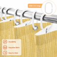 thumbnail image 6 of Yellow Linen Texture Shower Curtain Set - Small 36" x 72" Washable Bathtub Curtain with 12 Hooks, Modern Minimalist Art Waterproof Fabric Stall Shower Curtains for Bathroom/Bathtub Décor, 6 of 6