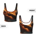thumbnail image 5 of Picia Cool Fire Man Sports Bra for Women,Padded Strappy Sports Bras Medium Support Yoga Bra with Removable Cups,Running Yoga Bra-X-Large, 5 of 9