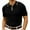 Black, variant on Men's Business Casual Henley Shirts Knitwear Woolen Shirt with Pocket and Solid Color for a Sophisticated Short Sleeve Look Blue