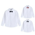 thumbnail image 4 of Diufon Dress Shirts for Boys Performance School Uniform Long Sleeve Button Down Shirts Spring Fashion Tops with Tie, 4 of 5