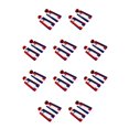 thumbnail image 1 of Guardurnaity Pendientes de araña de acrílico Geométrico Día de la Independencia Americana Joyas exageradas Pendientes Niñas Banquete Accesorios Trapezoide hueco 10Conjunto, 1 of 6