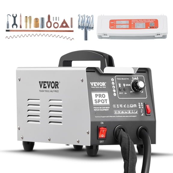 VEVOR Stud Welder Dent Repair Kit, 110V Auto Body Spot Welding Dent Puller Machine with 7 Welding Modes & Adjustable Power, 1.8KW Spot Welder Dent Removal Tool for Car, Truck Dent Repair