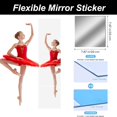 thumbnail image 2 of POINTERTECK Full Length Mirror with Stand  Super Lightweight Glassless Home Full Floor Mirror  Oversized 0.04mm Nano-Film Gym Mirror  Black, 2 of 6