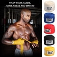 thumbnail image 5 of Jygee Boxing Bandages Cotton Kick Hand Wraps Sweat-absorbing Gym Sports Training Bandages, 5m, Yellow, 5 of 10