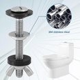 thumbnail image 3 of 4Pcs Toilet Tank Bolts 304 Stainless Steel Toilet Seat Screw Bolt Kit 315inch Universal Toilet Tank to Bowl Bolts Repair Kit, 3 of 5