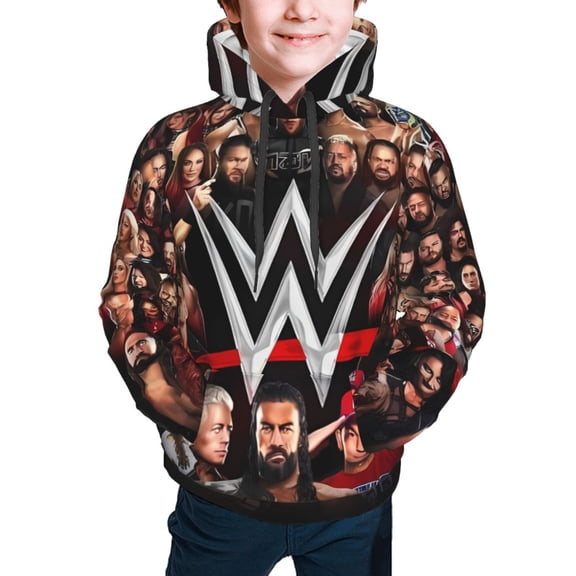 Cody W-W-E Rh-Odes Kids' Hoodie 3d Print Sweatshirt Soft Pullover Hooded With Big Pockets For Boys Or Girls Medium