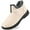 609 Beige, variant on Ecetana Snow Boots for Women Winter Slip On Ankle Boots Waterproof Outdoor Anti Slip Shoes