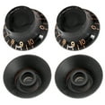 thumbnail image 2 of 4PCS Electric Guitar Knobs 6mm Guitar Volume Tone Control Knob Saucer Shape PMMA Material for EPI / LP Electric Guitar, 2 of 4